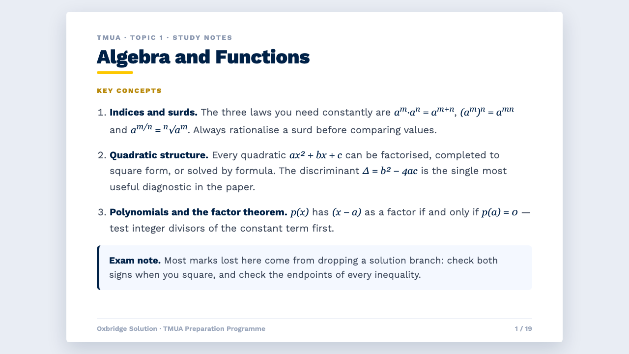 Study Notes
